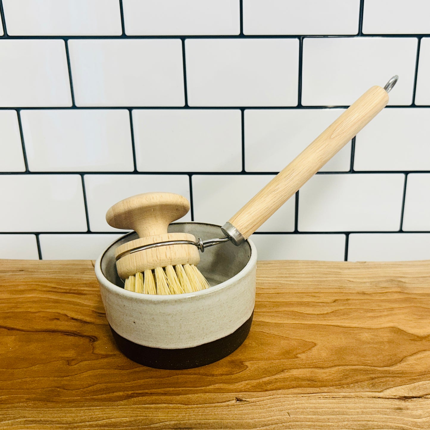 Dish Brush with Handle | Replaceable Head | Kitchen & Dishes