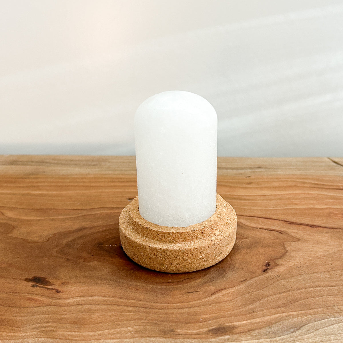 Crystal Mineral Deodorant with Cork Holder