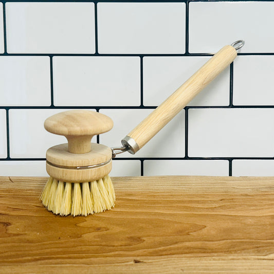 Dish Brush with Handle | Replaceable Head | Kitchen & Dishes