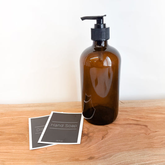 Pump Bottle Labels | Dish Soap | Hand Soap
