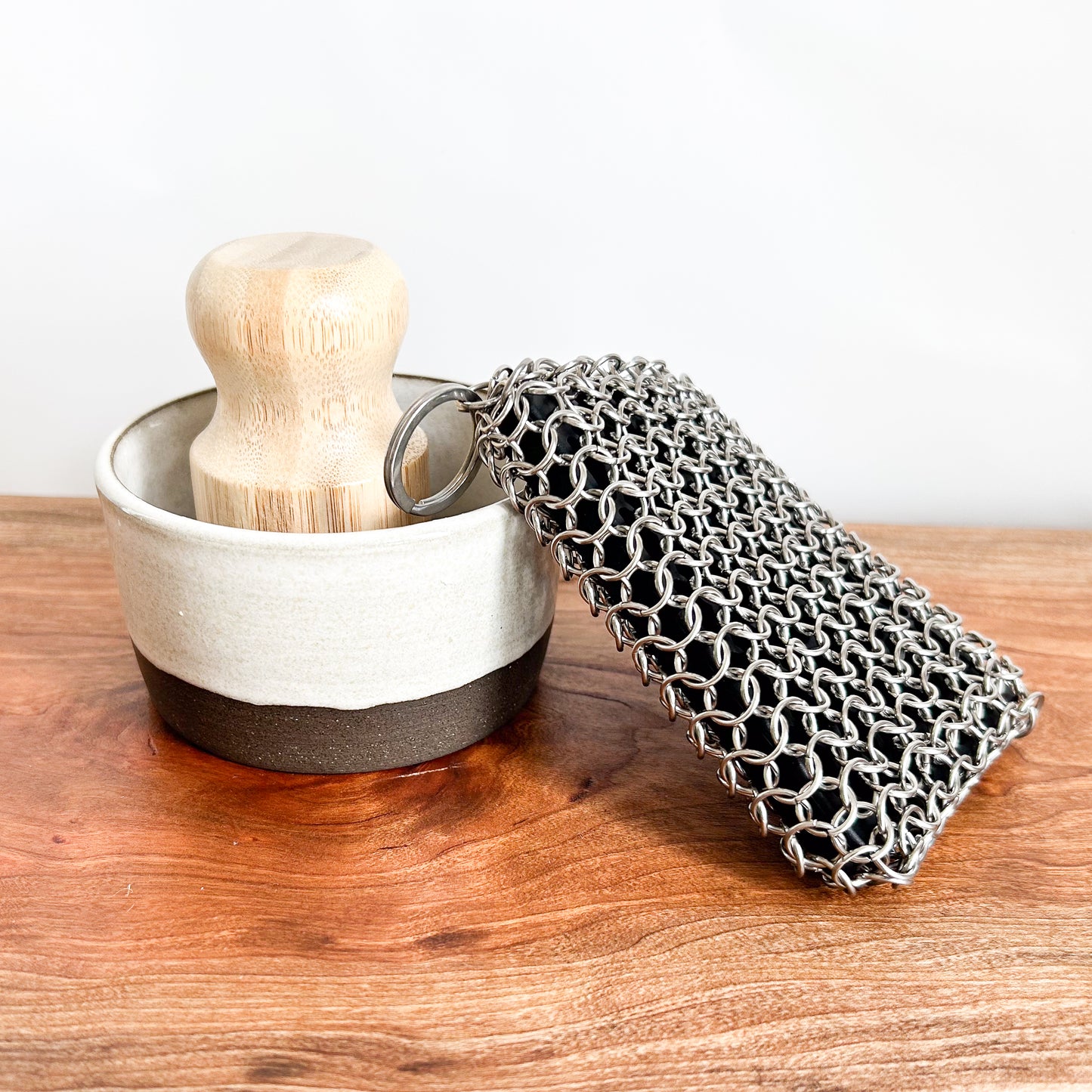 Rectangle Metal Scrubber | Cast Iron & Grill Cleaner