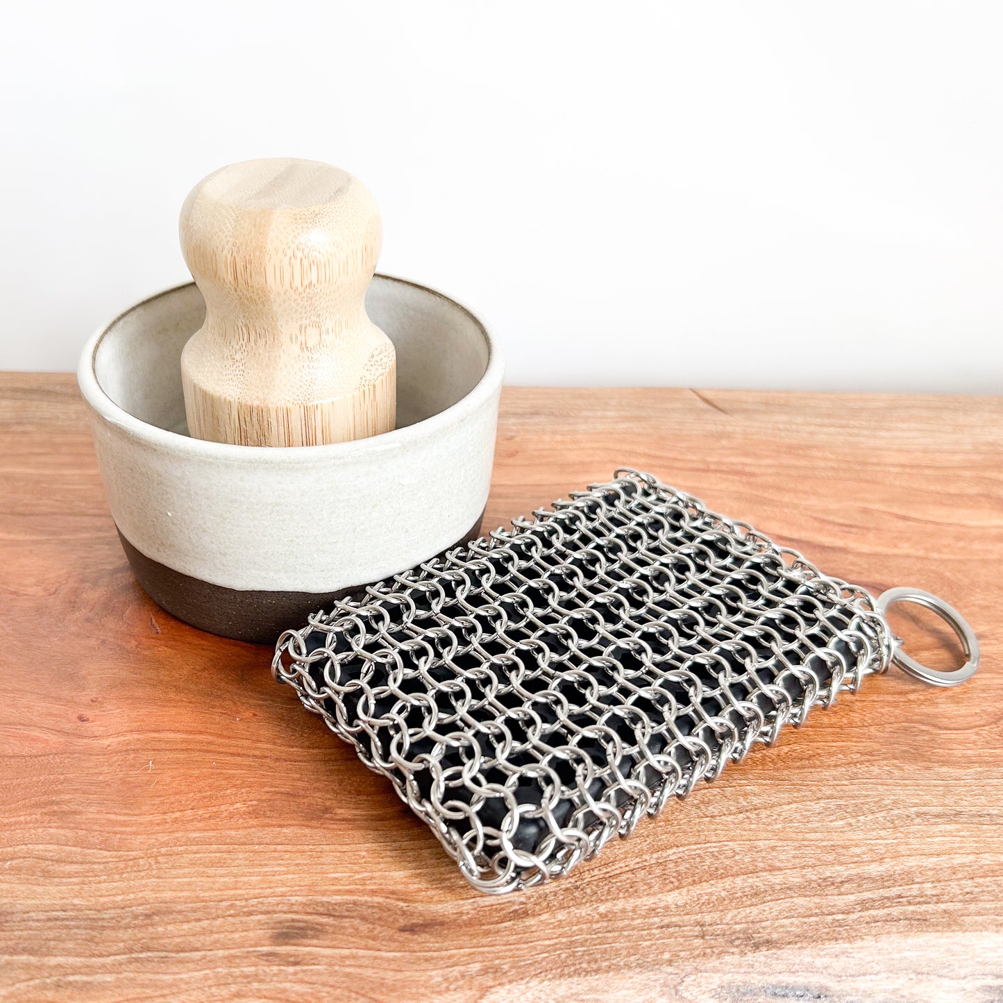 Rectangle Metal Scrubber | Cast Iron & Grill Cleaner