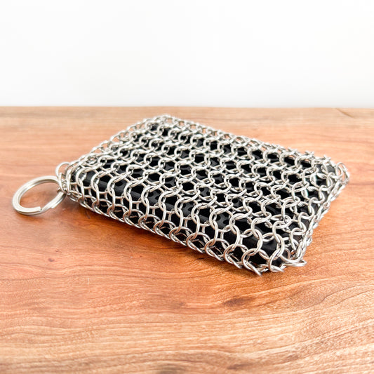 Rectangle Metal Scrubber | Cast Iron & Grill Cleaner