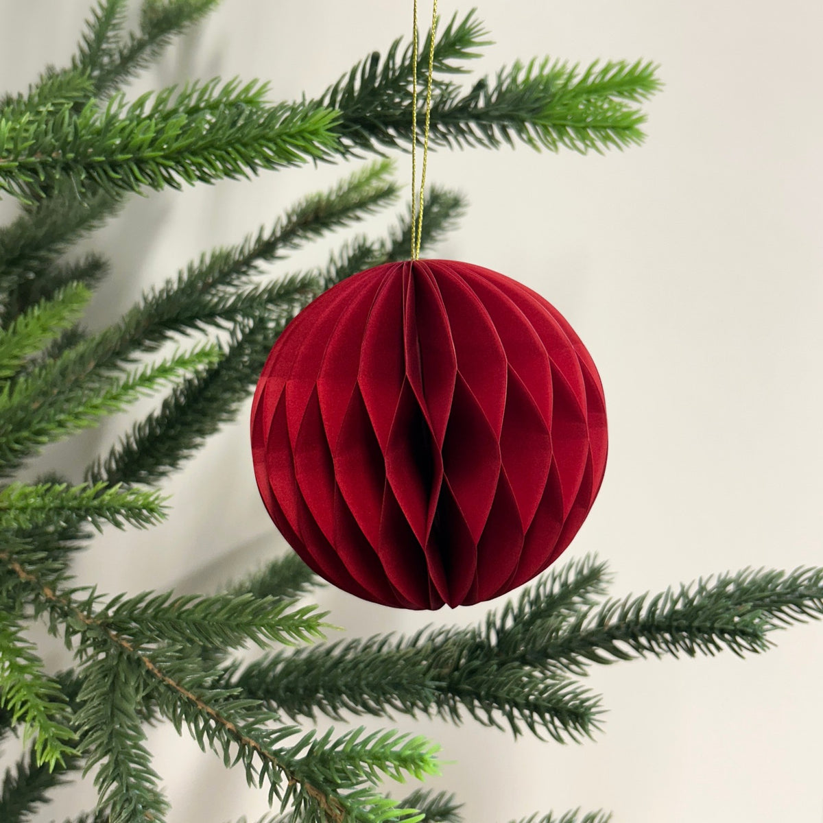 Round Paper Christmas Ornaments | Eco-Friendly Holiday Decor | Ball
