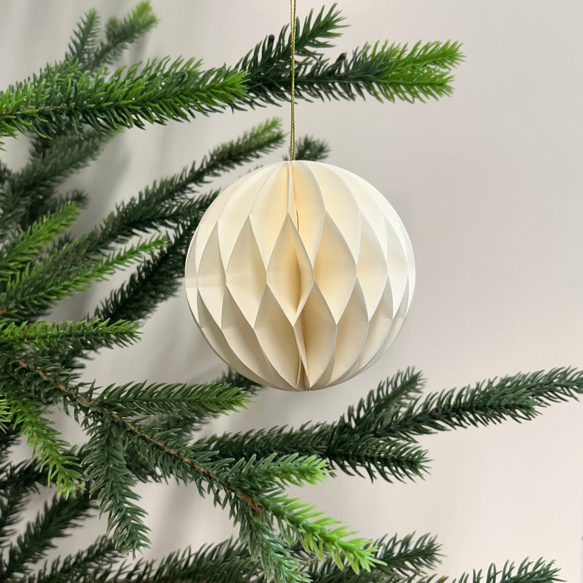 Round Paper Christmas Ornaments | Eco-Friendly Holiday Decor | Ball